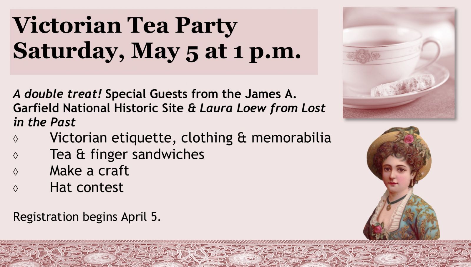 Victorian Tea Party Burton Public Library